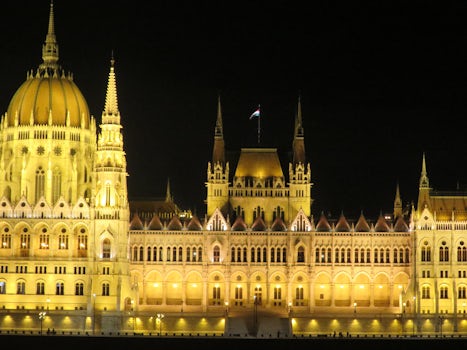 Budapest Parliment Buildings at night