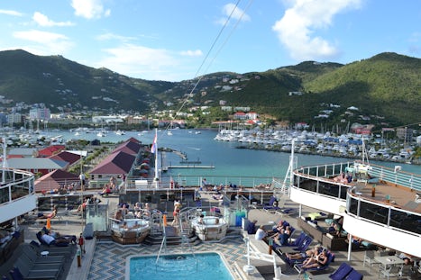 View of Tortola from the ship