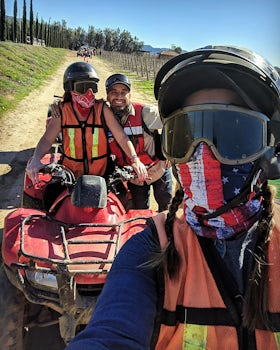 Check out the ATV and wine tasting tour in Ensanada. Ask for Deago. Lots of fun and a nice day to shake off your sea legs!