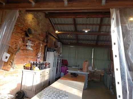 This is where our cooking class took place. Very rustic. Merenda tasting ex