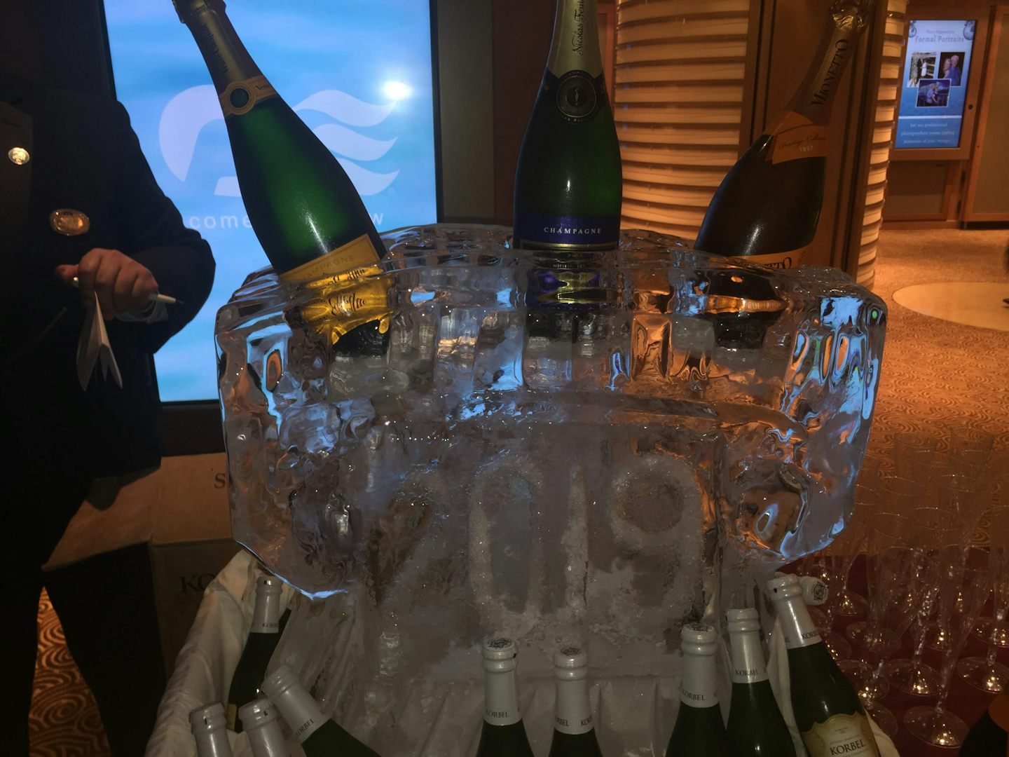 Champagne on ice New Year&#39;s Eve. (Upcharge for it!)
