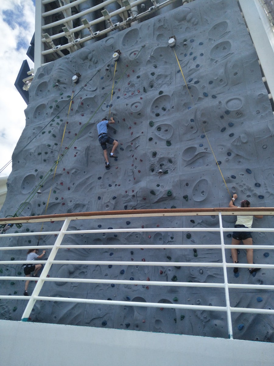 rock climbing wall