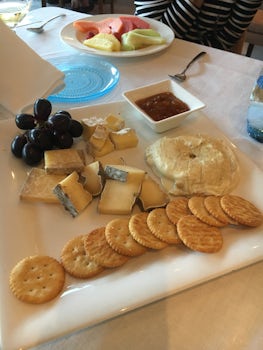 Cheese tray that we ordered for the table after dinner