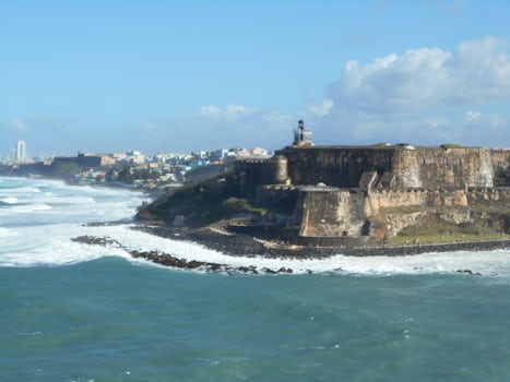 Fort at the entrance to San Juan Harbor