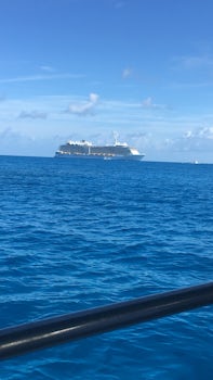View of the cruise from the glass bottom boat excursion on the beautiful is