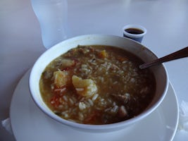 Amber Cove, Dominican Republic Our Local flavor lunch of a stew that was fa