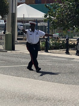 Policeman in Georgetown, Grand Cayman