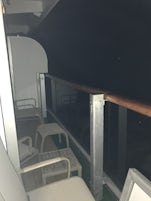 Balcony panel taken off 
