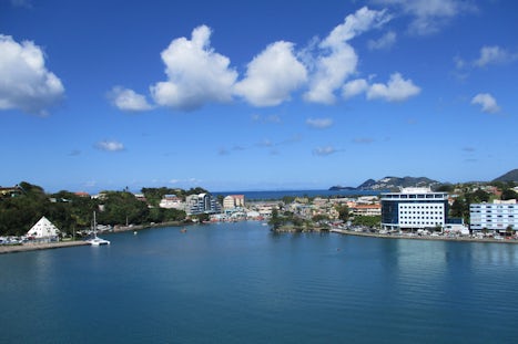 View from ship - Castries