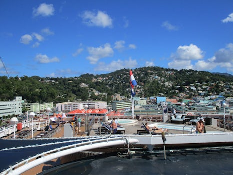 View of downtown Castries...easy to pick out areas we wanted to go