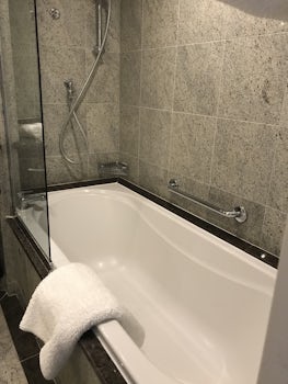 bathtub in stateroom