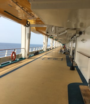Ship promenade deck