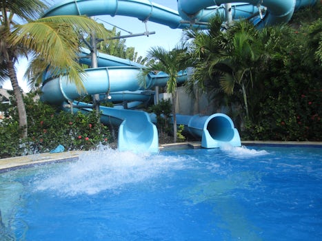 The water slide at Amber Cove. Fun! 