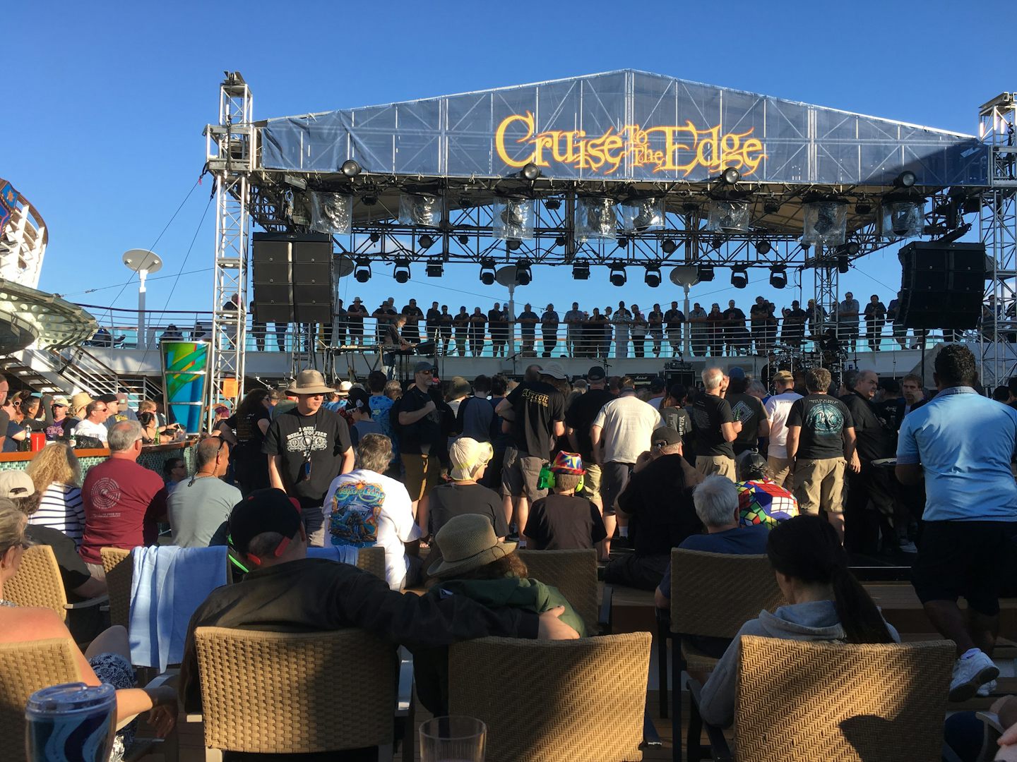Cruise to the Edge main pool stage