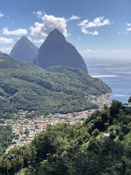 The Pitons.  St. Kitts.