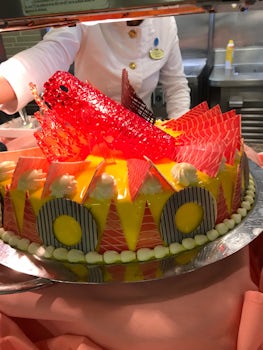 Another picture of one of the cakes on the ship.  Delicious!