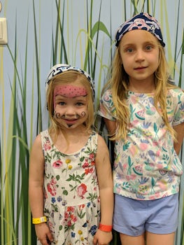Face Painting in Aquanauts for Pirate Night
