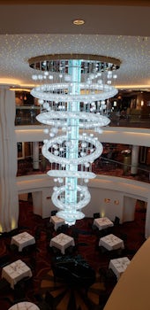 A chandelier on the ship.