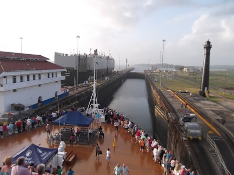 Entering panama Canal