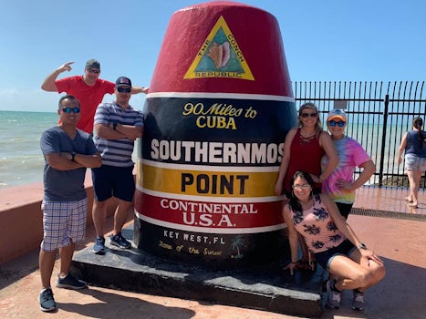 we walked to the most southernmost point to take a photo.  bring bug spray 
