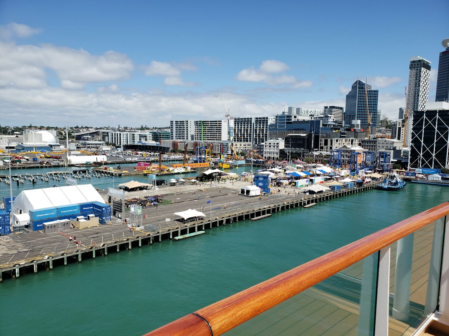 Auckland Anniversary Day celebration on next pier.   