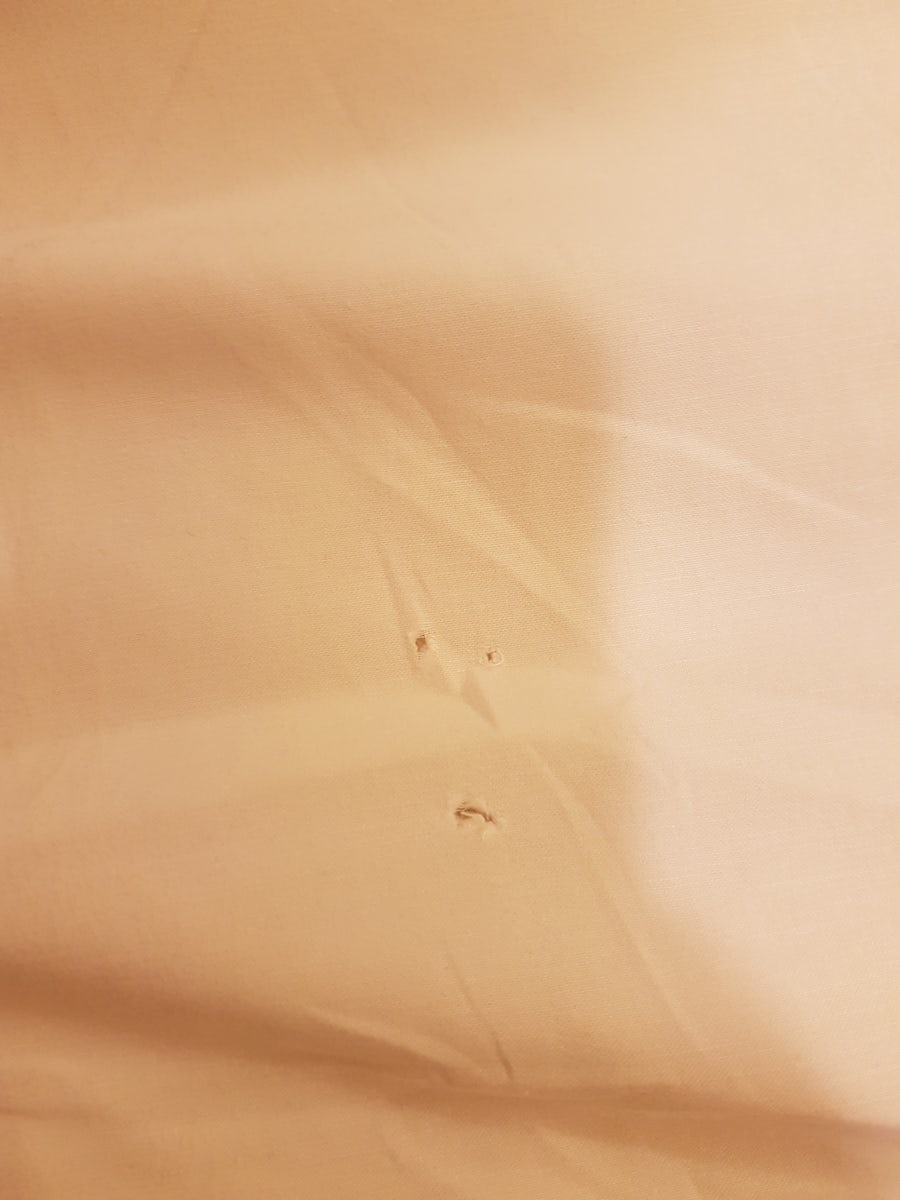 Holes in the bed sheets