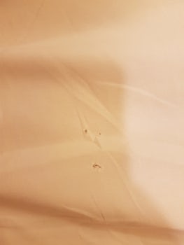 Holes in the bed sheets