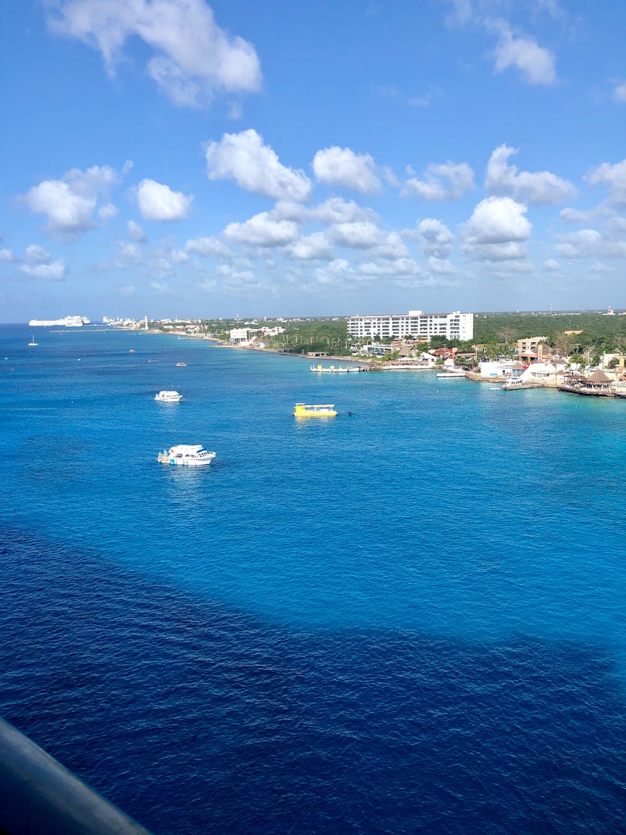View from our balcony in Cozumel 