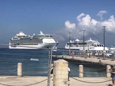 In port at Grand Cayman 