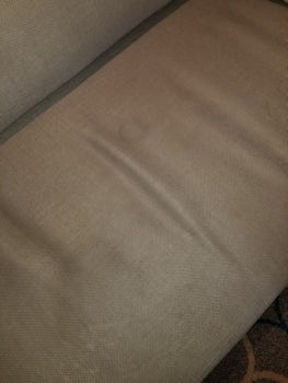 Strains on sofa