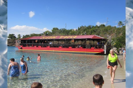The boat for the famous Kon-Tiki Harbor Tour.