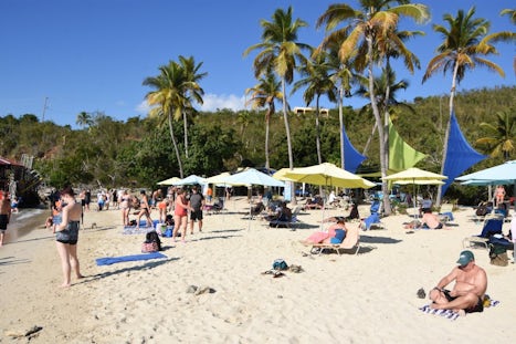 The private beach which was part of the Kon-Tiki tour.