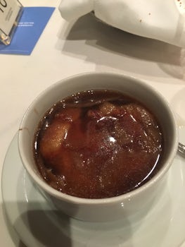this was supposed to be french onion soup. The bread was so stale it never 