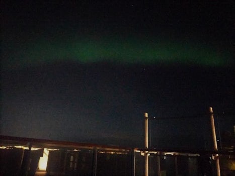 Northern Lights from aboard ship (persisted for 5-10 minutes)