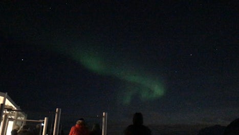 Northern Lights from aboard ship (second sighting about 10 minutes later)