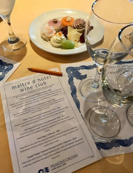 One of the nice events was the wine tastings - this was the maître d'hotel