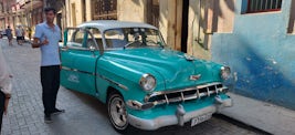 Here was our classic car in Cuba