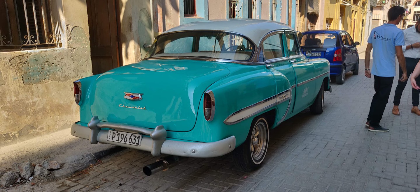 Here was our classic car in Cuba