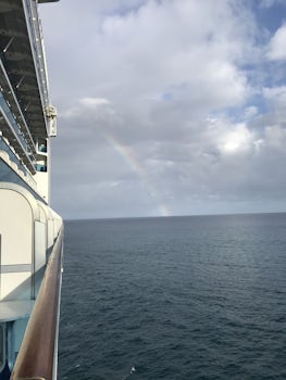 Rainbow as we dock
