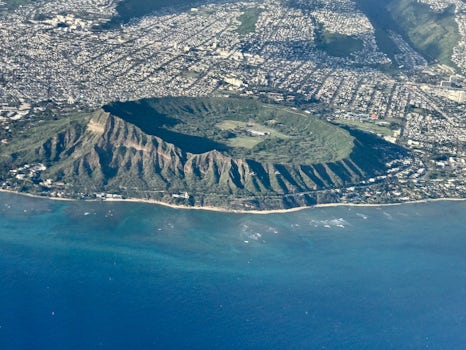 Diamond Head from our plane