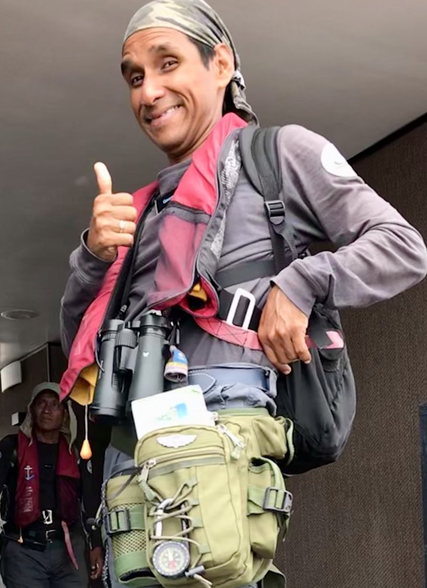 GuideCarlos has a new daypack with compass!