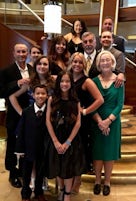 Our entire family helping us celebrate our 50th Anniversary aboard the Cele