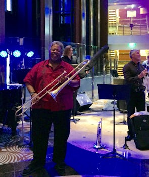 Big Mike and band in Grand Foyer