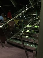 crystal staircase in topsail lounge