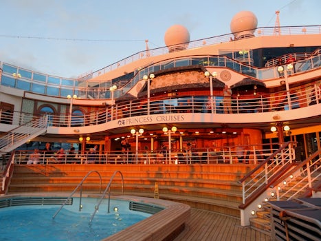 Sunset on the aft deck