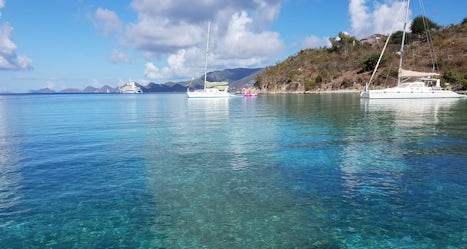One of the snorkeling spots in Tortola. Island Time Charters