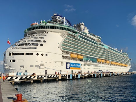 Liberty of the Seas in port at Cozumel
