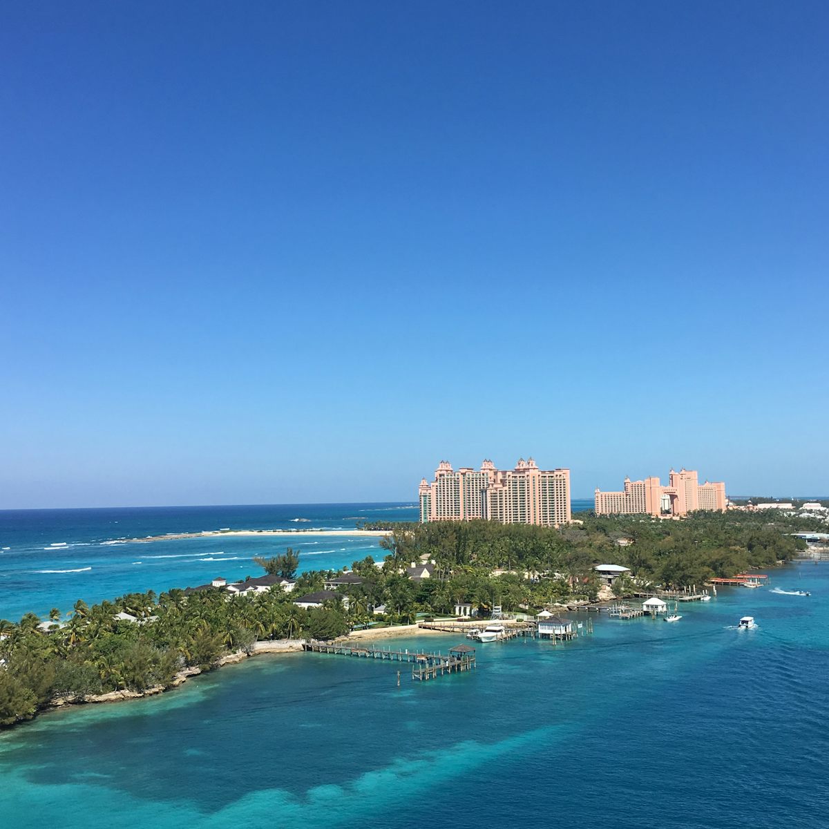 View of Atlantis Resort, Nassau from deck 16 