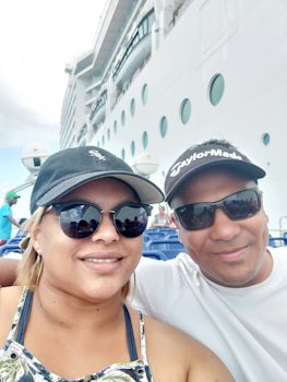 My wife & I, just about to embark onto the MSC Musica