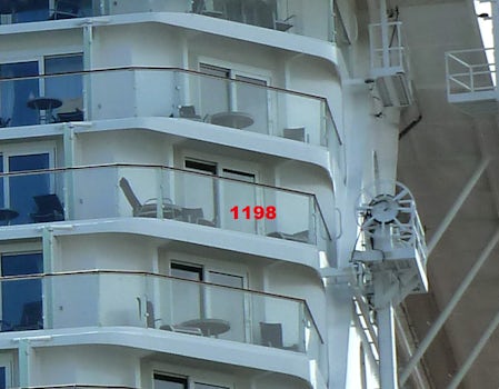 Location of the cabin - starboard side aft.